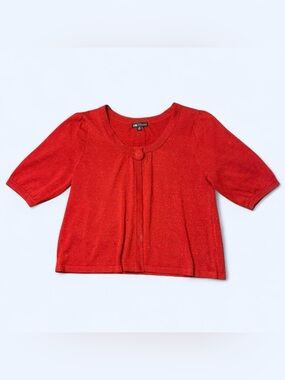 Y2K Red Babydoll Peacoat Cardigan by I.N. Studio!